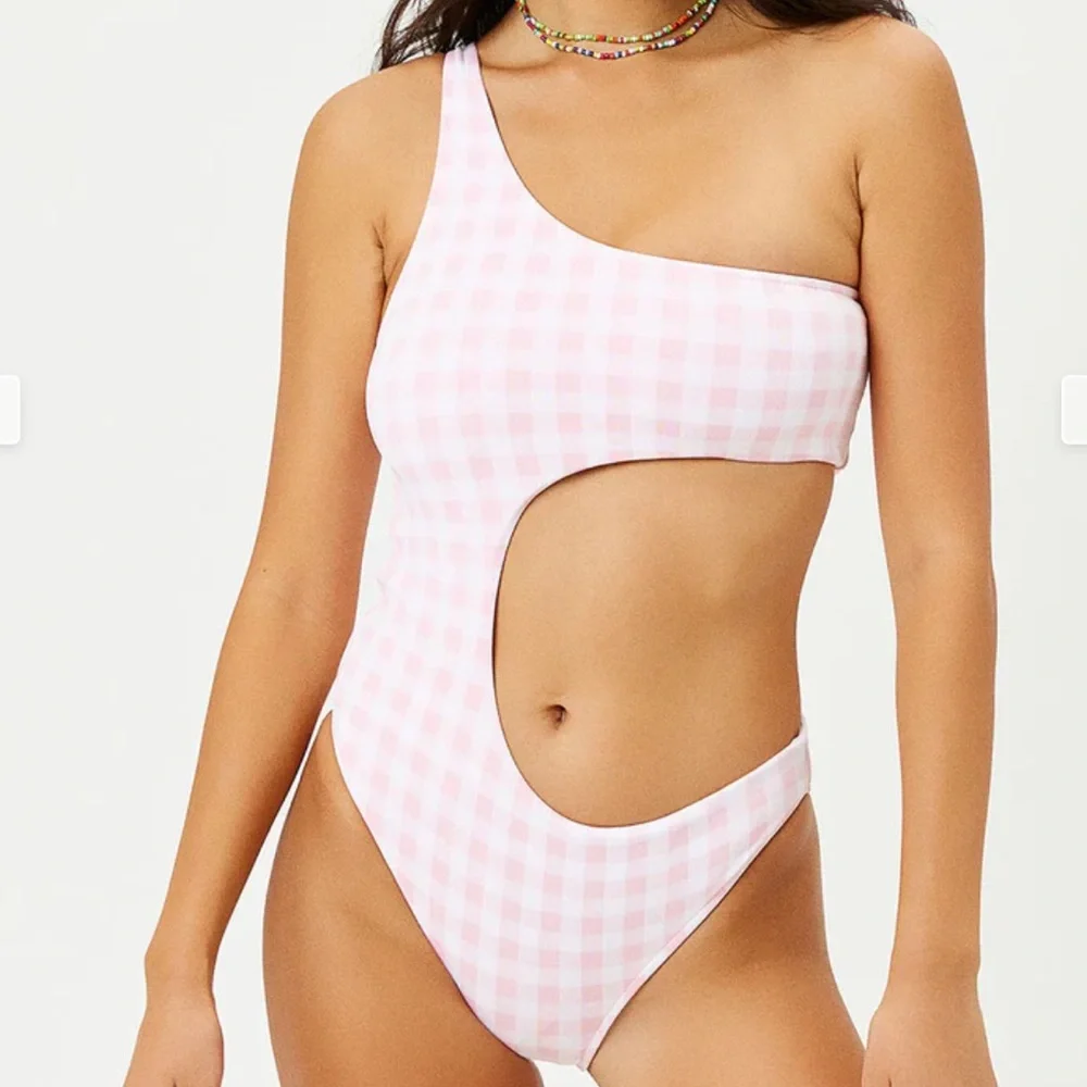 NWT FRANKIES BIKINIS Cash poly one piece pink picnic - Picture 2 of 9